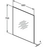 Зеркало IDEAL STANDARD MIRROR&LIGHT (600х700) T3366BH